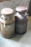 (2) Antique Milk Cans