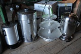 (3) Coffee Urns & Appetizer Tray