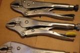 (3) Vise Grips & (2) Tin Snips