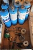 (3) Propane Torch heads & (6) cylinders