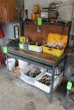 Steel & Wood One Drawer Workbench