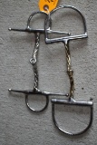 (2) Twisted Wire Snaffle Bits