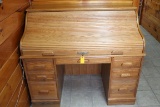 Winters Only Oak Roll Top Desk