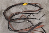 (3) Sets of Leather Braided Reins