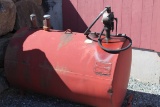 275 Gallon Skid Fuel Tank with Manual Pump and Diesel Fuel