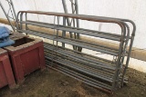 (4) Steel Fence Panels, 9' 8