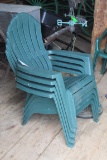 (4) Poly Chairs