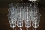 (30) Cordials & (12) Water Glasses