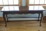 Ethan Allen Chippendale Style Sofa Table