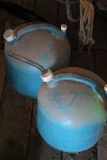 (2) 5 Gallon Poly Gas Tanks