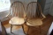 (2) Oak Windsor Style Armchairs