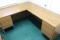 Oak Style Single Pedestal Desk w/ Right-Hand Return