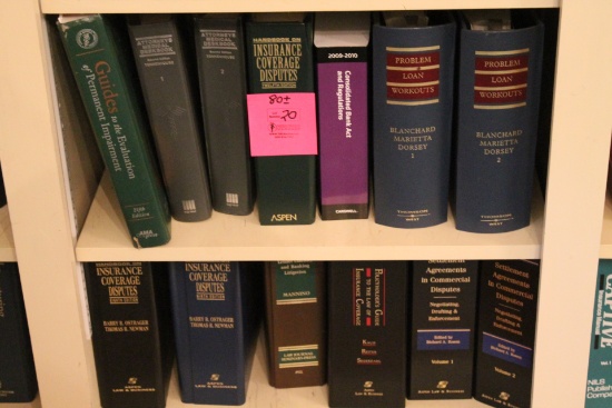 (80+/-) Volumes of Legal Reference Books