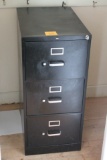 Three Drawer Vertical Metal Filing Cabinet