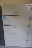 Five Drawer Lateral Metal Filing Cabinet