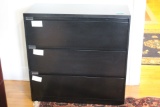 Three Drawer Lateral Metal Filing Cabinet