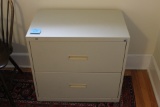 (2) Lateral Drawer Metal Filing Cabinets