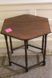 Wooden Octagon Side Table