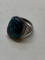 Sterling Silver and Turquoise Mens Ring