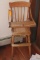 Oak Pressed Back High Chair