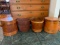 (4) Asst. Wood Buckets