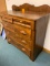 Antique Walnut & Pine Country Bureau