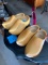 (2) Pairs of Wood Clogs