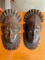 (2) Carved Wood Aztec Style Wall Hangings