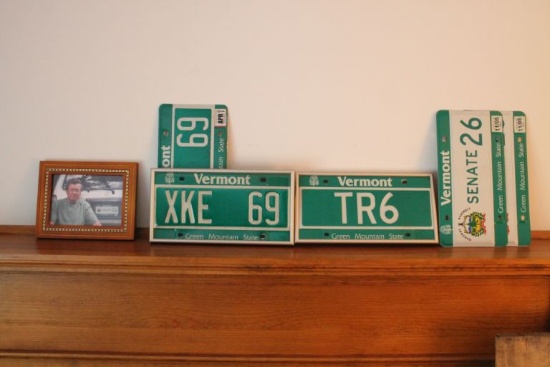 (6) Asst. Vermont License Plates