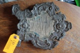 Antique Plaster & Metal Plaque