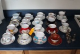 (19+/-) China Tea Cups w/ Saucers