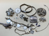 (15) Assorted Sterling Silver Jewelry Pieces
