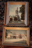 (2) Hand Colored St. Johnsbury Photos