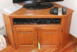 Oak Corner TV Stand