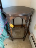Scalloped Top End Table