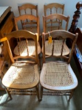 (6) Cane Seat Chairs