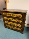 Painted Four Drawer Pine Bureau