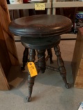 Antique Ball & Claw Swivel Piano Stool