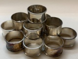 (13) Sterling Silver Napkin Rings