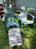 (2) Poly Adirondack Chairs