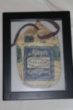 Antique Framed Mayo's Tobacco Pouch