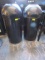 (2) Steel Torpedo Style Trash Receptacles