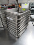 (9) 1/2 Pan Stainless Inserts