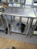 Stainless Steel Table w/ Under Shelf