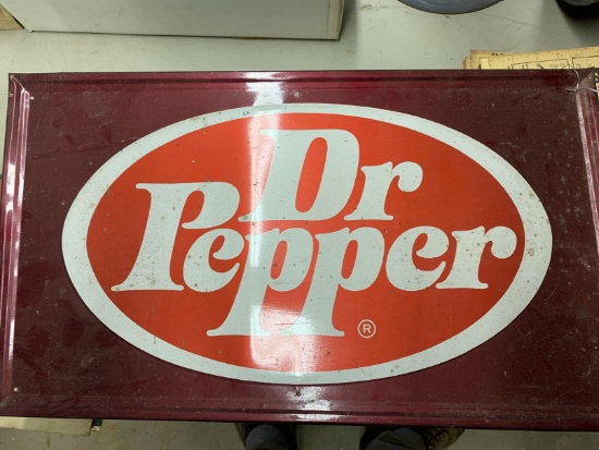 Dr. Pepper Tin Advertising Sign