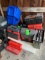 Lot of Tool Boxes & Triangle Warning Sign Kits