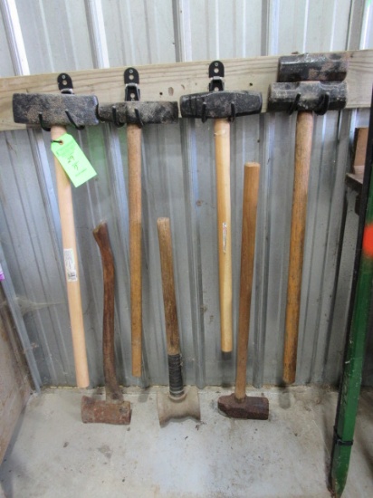 (7) Hand Tools:  Sledge Hammers, Post Maul, Ax