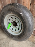 ST235/80R16 Trailer Tire on eight lug wheel