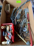 Lot of Air Hose Couplings, Gauges, Fittings, Etc.