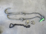 Double J Hook Recovery Chain & (2) Frame Hooks